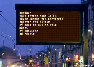 veyer  ecouter ce panneau sinon....................